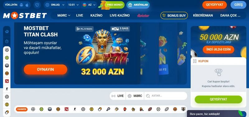 S'inscrire sur Mostbet